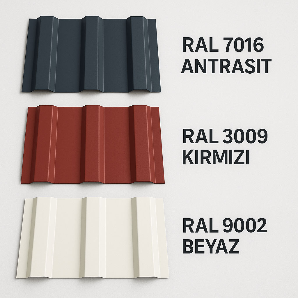 Trapez Sac için Popüler RAL Renkleri