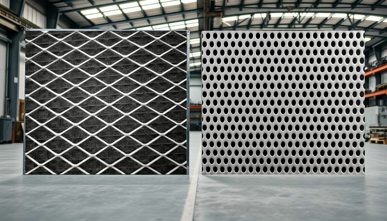 genişletilmiş sac ve delikli sac farkı