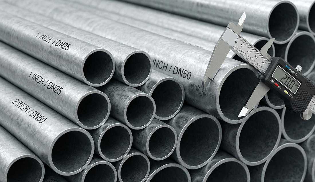 galvaniz boru ölçüleri